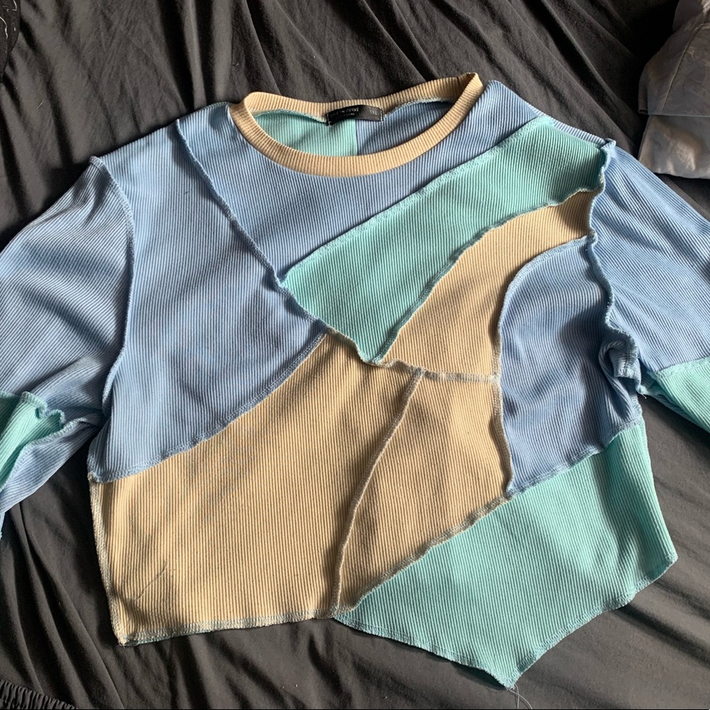 ‘Plus Cut and Sew Stitch Trim Tee’ from SHEIN.